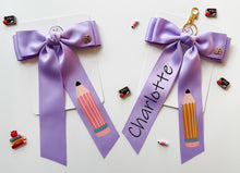 Load image into Gallery viewer, *PREORDER* Lavender Backpack Keychains and Hair Bows