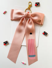 Load image into Gallery viewer, *PREORDER* Pale Pink Backpack Keychains and Hair Bows
