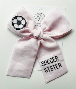 *4 Week TAT* Soccer Embroidered Bows