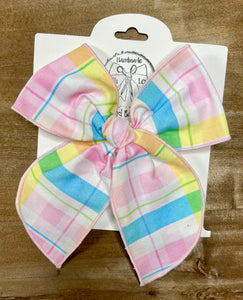 Bella & Omi Easter Plaid Bows and Bow Ties