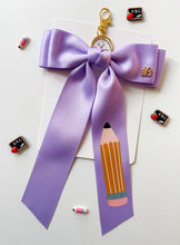 Load image into Gallery viewer, *PREORDER* Lavender Backpack Keychains and Hair Bows