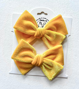 Yellow Handtied Bow