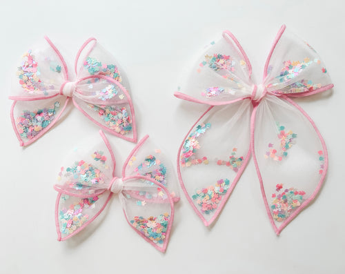 Pastel Bunnies Confetti Bows
