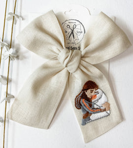 Warm Hugs Embroidered Bows