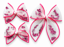 Load image into Gallery viewer, *SALE* Hot Pink Valentine’s Confetti Bows