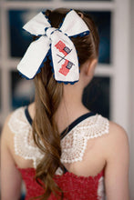 Load image into Gallery viewer, *PREORDER* Patriotic Flags Embroidered Bows