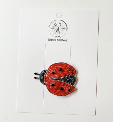 Ladybug Beaded Clips