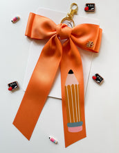 Load image into Gallery viewer, *PREORDER* Orange Backpack Keychains and Hair Bows