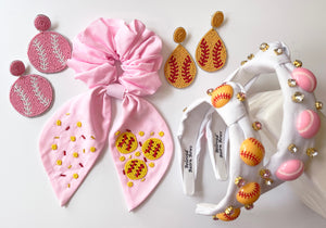 *PREORDER* Softball Beaded Scrunchie