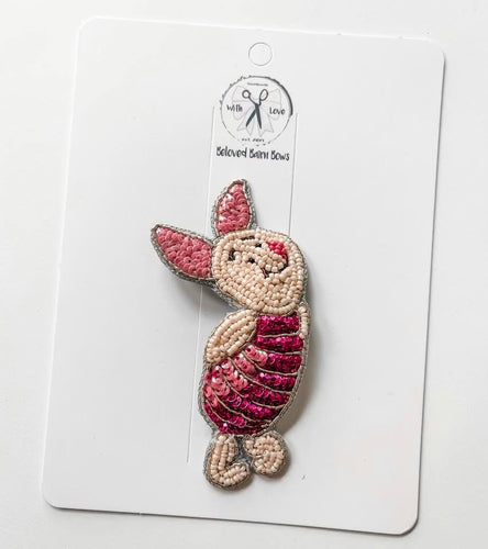 *6 Week TAT* Piglet Beaded Clips