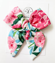 Load image into Gallery viewer, Bright Peonies Bows and Headbands