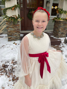 Red Velvet Bow Headband