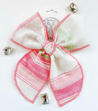 Load image into Gallery viewer, *PREORDER* Pink Stripe Linen Bows