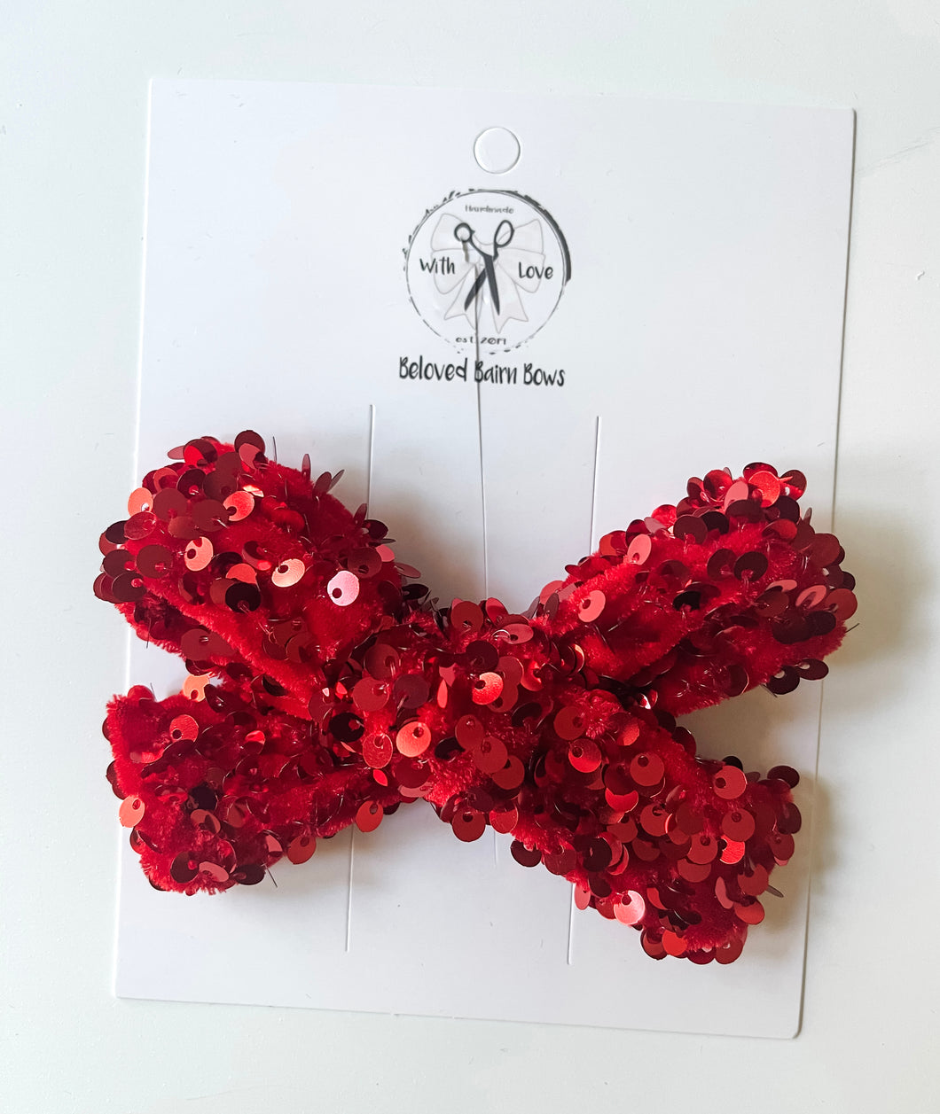 Red Sequin Bows & Headbands