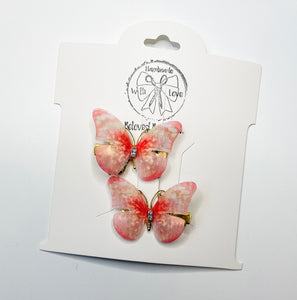 Butterfly Chiffon Clips