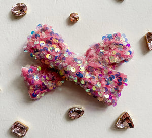 Pretty in Pink Sequin Bows