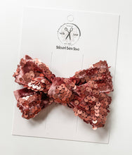 Load image into Gallery viewer, Faded Rose Sequin Bows, Bow Ties &amp; Headbands