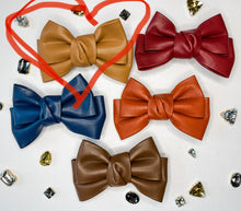 Load image into Gallery viewer, Fall Faux Leather Bows