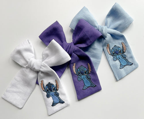 *4 Week TAT* Stitch Embroidered Bows