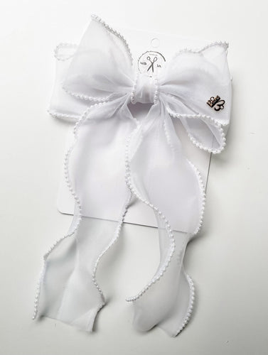 *PREORDER* White Pearl Ceci Bows