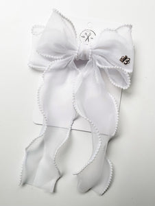 *PREORDER* White Pearl Ceci Bows
