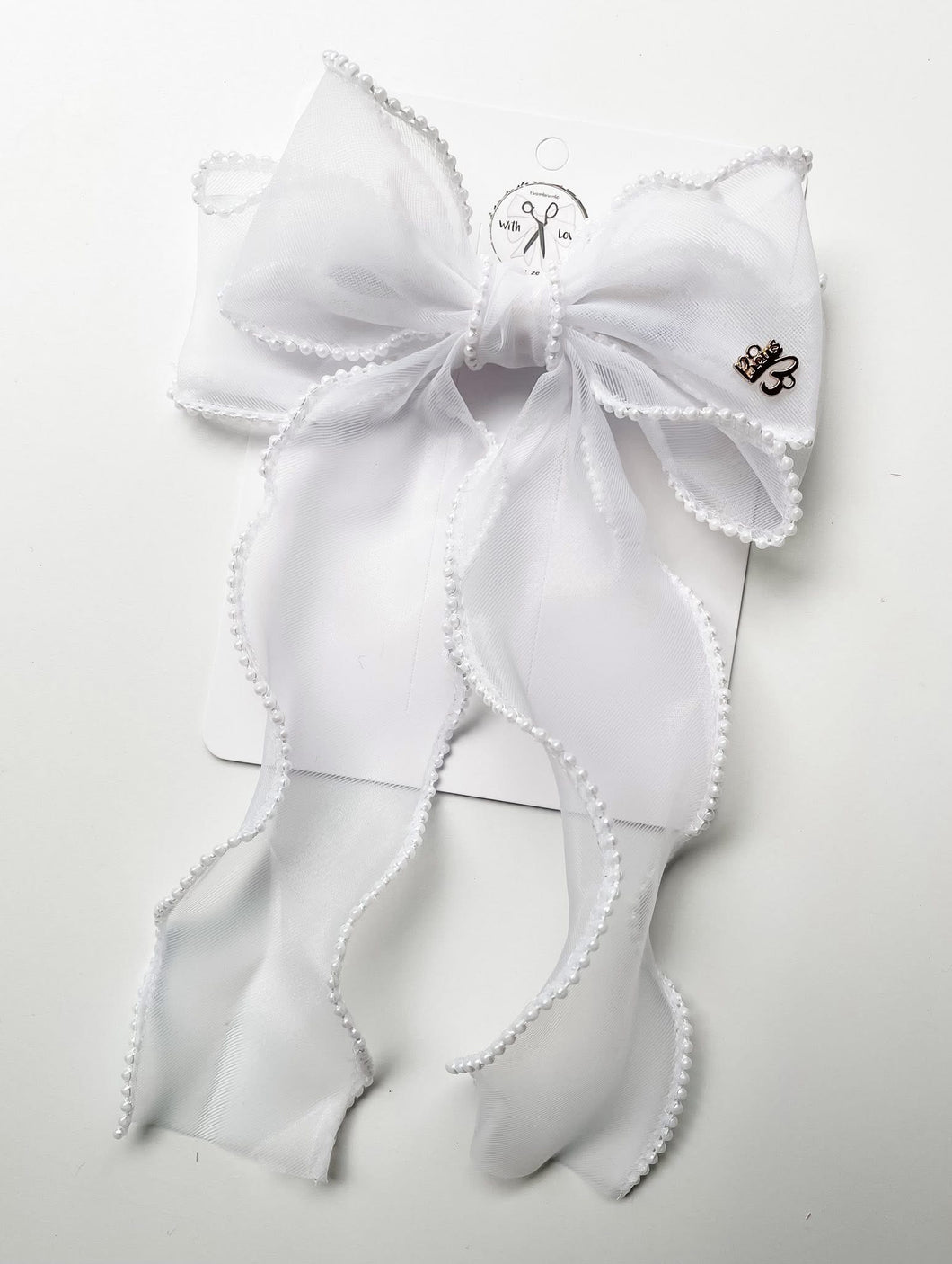 *PREORDER* White Pearl Ceci Bows