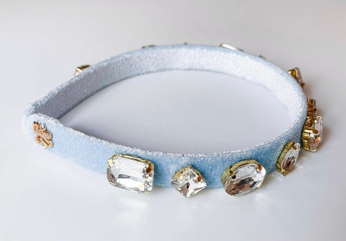 Light Blue Glitter Lilly Headband