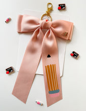 Load image into Gallery viewer, *PREORDER* Pale Pink Backpack Keychains and Hair Bows