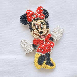 *PREORDER* Minnie (Red) Beaded Clip