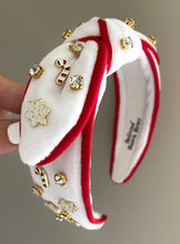 Load image into Gallery viewer, Candycane Winter Embellished Headband