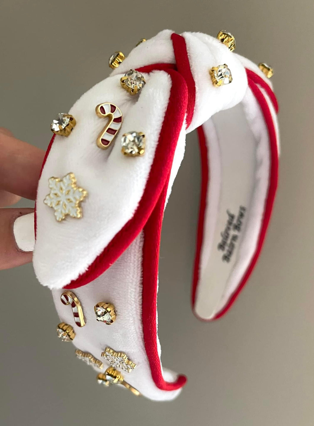 Candycane Winter Embellished Headband