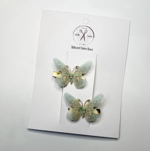 Butterfly Chiffon Clips