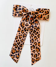 Load image into Gallery viewer, Cheetah Suede Bows &amp; Headbands