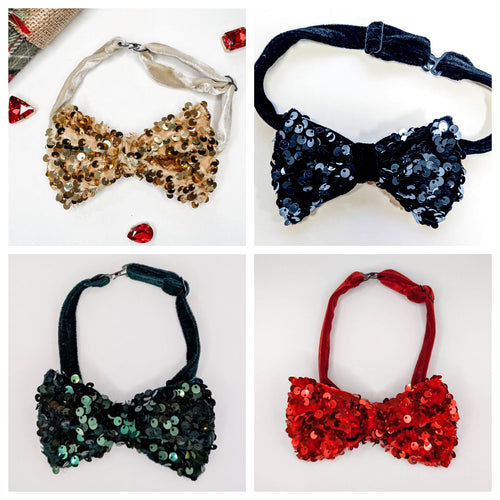 *PREORDER* Holiday Sequin Bow Ties