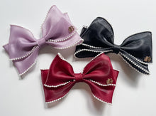 Load image into Gallery viewer, Pretty in Pearls Organza Cecis and Headbands