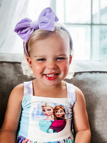 Bright Lilac Velvet Headband