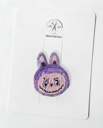 *PREORDER* Purple Monster Beaded Clips