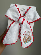 Load image into Gallery viewer, *PREORDER* Gingerbread Candycane Lane Embroidered Bows