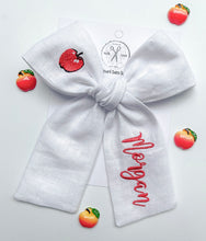 Load image into Gallery viewer, *4 Week TAT* Apple Name Bows