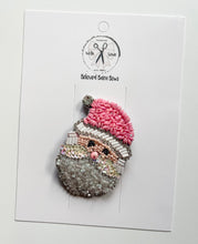 Load image into Gallery viewer, Santa (pink) Beaded Clips