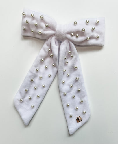 White Pearl Kara Bow