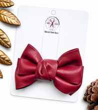 Load image into Gallery viewer, Faux Leather Bows