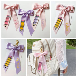 *PREORDER* Pencil Ceci Hair Bows and Backpack Keychains