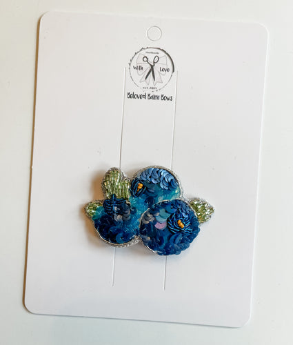 *PREORDER* Wild Blueberries Beaded Clips