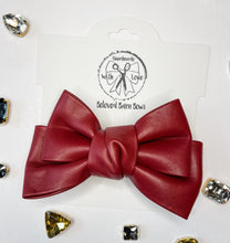 Load image into Gallery viewer, Fall Faux Leather Bows