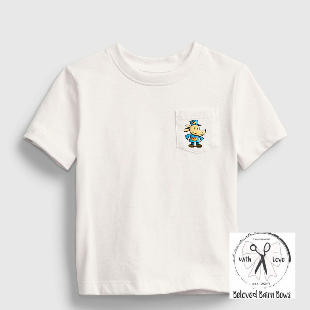 Dog Man Embroidered Shirt