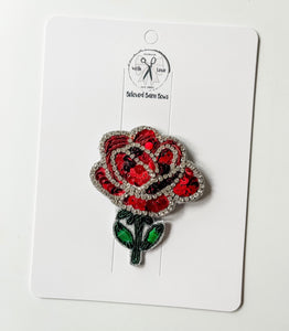 *6 Week TAT* Rose Beaded Clips