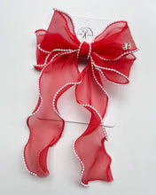 Load image into Gallery viewer, *PREORDER* Classic Red Pearl Ceci Bows