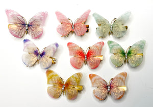 Butterfly Chiffon Clips