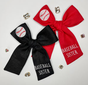 Baseball Sister Bows